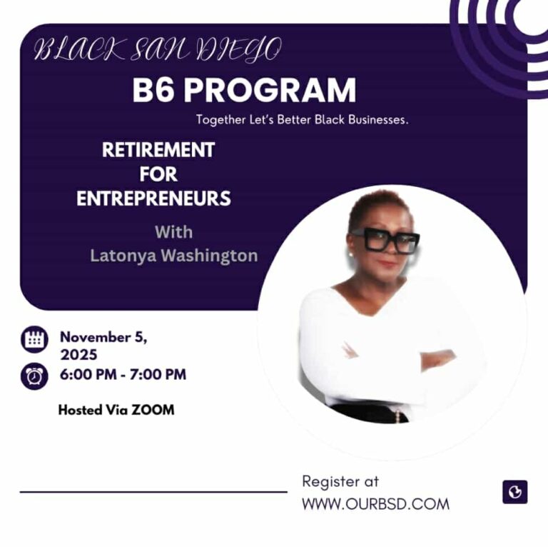 B6 Business Workshops: Retirement for Entrepreneurs